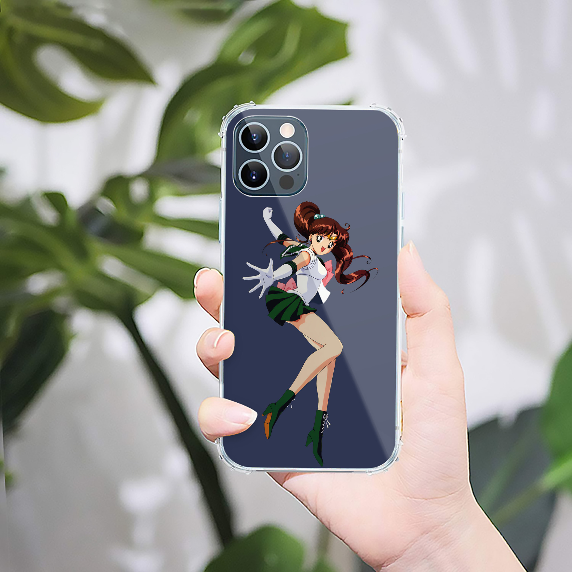 （画像用） 美少女戦士セーラームーン 木野 まこと きの まこと Sailor Moon Kino Makoto （セーラージュピター；Sailor Jupiter） 【iPhone 12シリーズ対応】透明スマホケース（クリアソフトケース）